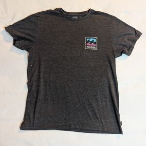 Billabong Dark Gray Wave Graphic Tee